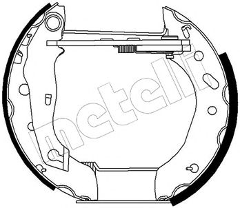METELLI 510151 -  Комплект тормозных колодок