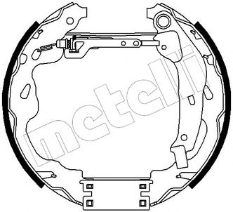 METELLI 510184 -  Комплект тормозных колодок
