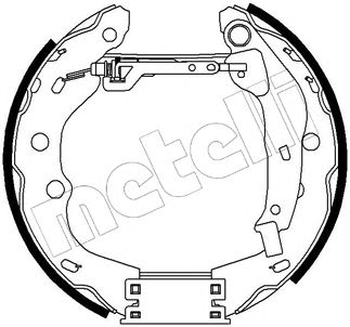 METELLI 510206 -  Комплект тормозных колодок