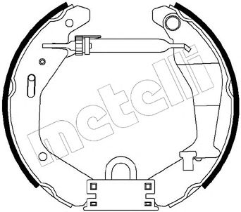 METELLI 510207 -  Комплект тормозных колодок