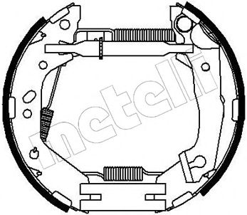 METELLI 510211 -  Комплект тормозных колодок