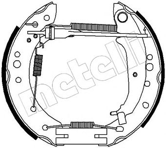 METELLI 510214 -  Комплект тормозных колодок