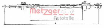 METZGER 100152 -  Тросик газа