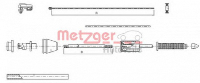 METZGER 100383 -  Тросик газа