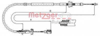 METZGER 100861 -  Тросик газа