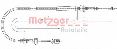 METZGER 101011 -  Тросик газа