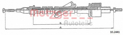 METZGER 102441 -  Трос, управление сцеплением