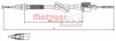 METZGER 102445 -  Трос, управление сцеплением