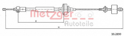 METZGER 102890 -  Трос, управление сцеплением