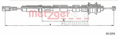 METZGER 103291 -  Трос, управление сцеплением