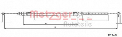 METZGER 104233 -  Трос, стояночная тормозная система