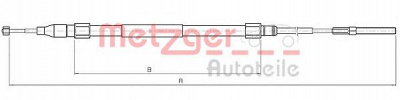 METZGER 104265 -  Трос, стояночная тормозная система