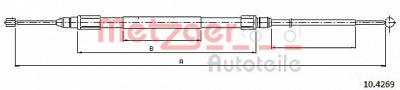 METZGER 104269 -  Трос, стояночная тормозная система