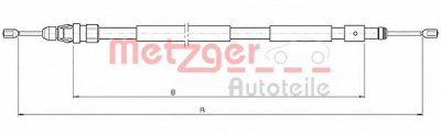 METZGER 104708 -  Трос, стояночная тормозная система