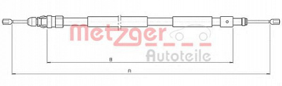 METZGER 104709 -  Трос, стояночная тормозная система