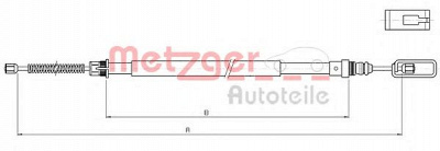 METZGER 104719 -  Трос, стояночная тормозная система