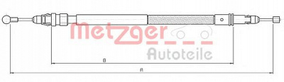 METZGER 104738 -  Трос, стояночная тормозная система