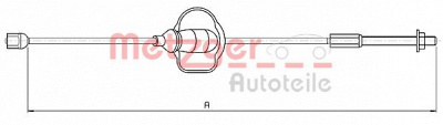 METZGER 105360 -  Трос, стояночная тормозная система