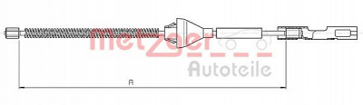 METZGER 105365 -  Трос, стояночная тормозная система