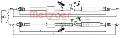 METZGER 105370 -  Трос, стояночная тормозная система