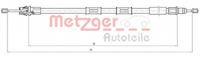 METZGER 105971 -  Трос, стояночная тормозная система