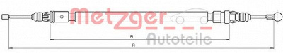 METZGER 106235 -  Трос, стояночная тормозная система