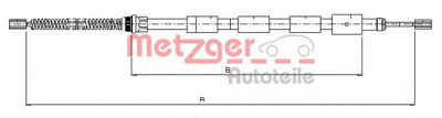 METZGER 10645 -  Трос, стояночная тормозная система