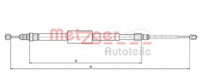 METZGER 106688 -  Трос, стояночная тормозная система