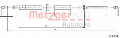 METZGER 106794 -  Трос, стояночная тормозная система