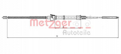 METZGER 107133 -  Трос, стояночная тормозная система