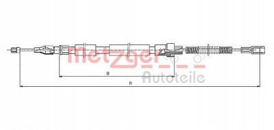 METZGER 107382 -  Трос, стояночная тормозная система