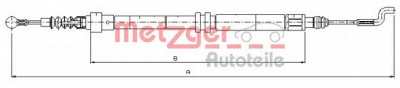 METZGER 107393 -  Трос, стояночная тормозная система