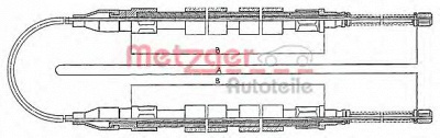 METZGER 10741 -  Трос, стояночная тормозная система