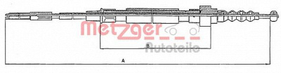 METZGER 107471 -  Трос, стояночная тормозная система