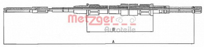 METZGER 10748 -  Трос, стояночная тормозная система
