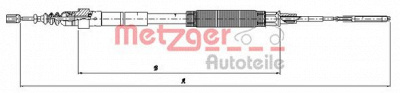 METZGER 107481 -  Трос, стояночная тормозная система