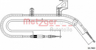 METZGER 107483 -  Трос, стояночная тормозная система