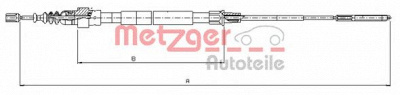 METZGER 107492 -  Трос, стояночная тормозная система