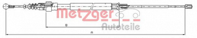 METZGER 107509 -  Трос, стояночная тормозная система