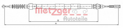 METZGER 107620 -  Трос, стояночная тормозная система