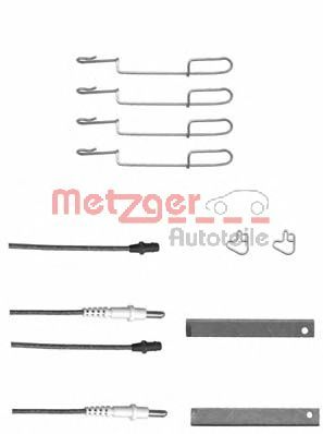 METZGER 1091280x -  Комплектующие, колодки дискового тормоза