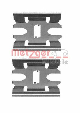METZGER 1091663 -  Комплектующие, колодки дискового тормоза