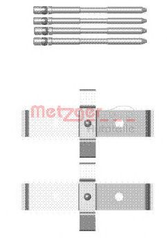 METZGER 1091694 -  Комплектующие, колодки дискового тормоза