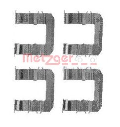 METZGER 1091735 -  Комплектующие, колодки дискового тормоза