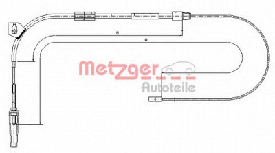 METZGER 109330 -  Трос, стояночная тормозная система