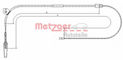 METZGER 109331 -  Трос, стояночная тормозная система