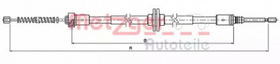 METZGER 109339 -  Трос, стояночная тормозная система