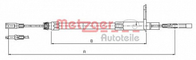 METZGER 109432 -  Трос, стояночная тормозная система