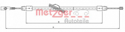 METZGER 109436 -  Трос, стояночная тормозная система