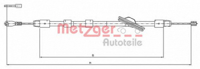 METZGER 109439 -  Трос, стояночная тормозная система